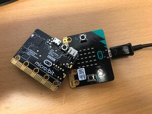 View of the micro:bit on the both sides